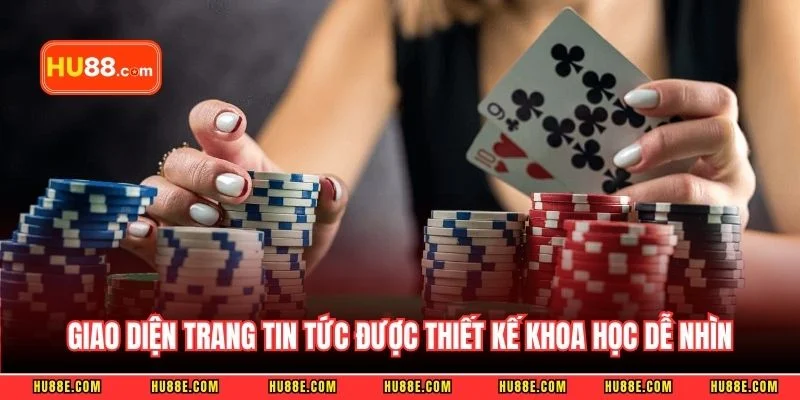 Giao diện trang tin tức được thiết kế khoa học dễ nhìn